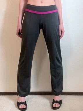 Y2K Nike Low Rise Relaxed Fit Yoga Pants 2000s Sporty Streetwear